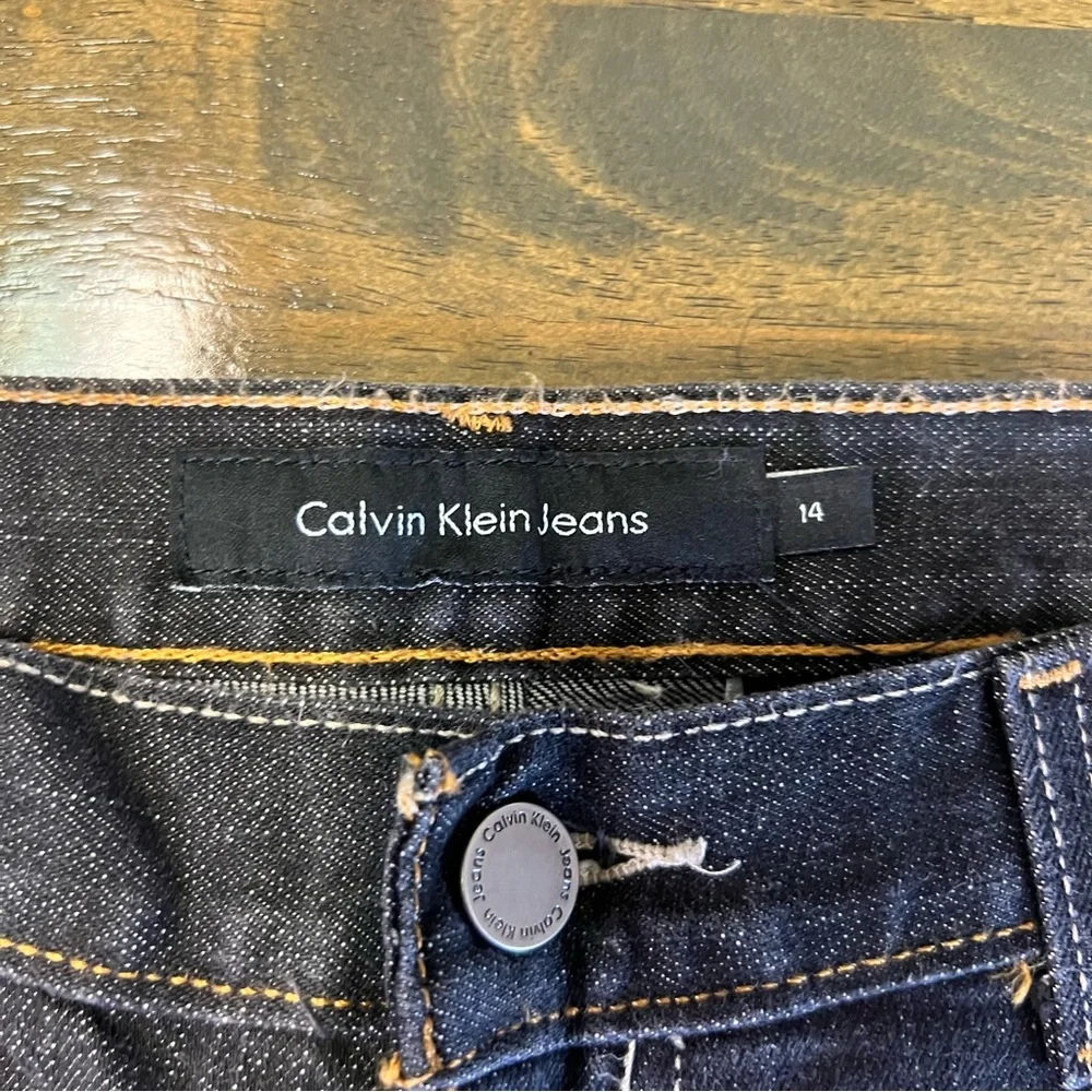 Calvin Klein womens bootcut stretch plus size dark denim jeans - Picture 4 of 13